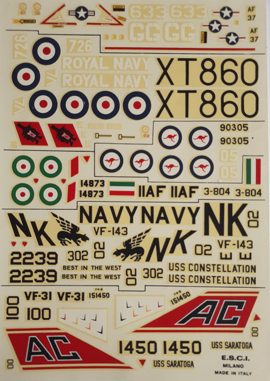 ESCI Decal Set McDonnell F-4 Phantom