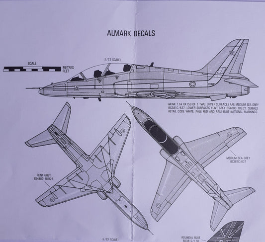 Almark Decals RAF Hawk Air Show Display 1987