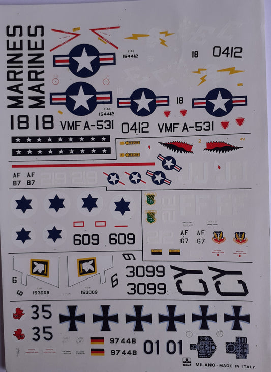 ESCI Decal Set McDonnell F-4 Phantom