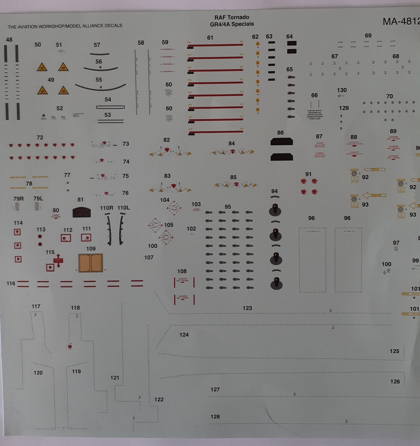 Model Alliance Decals 1:48 Tornado GR4 Anniversary Tonkas