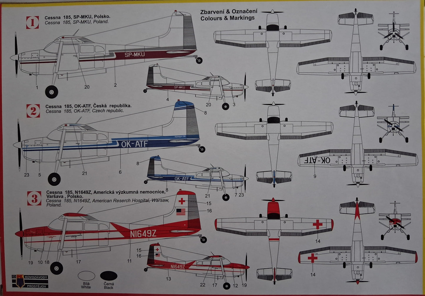 Kovozavody Prostejov 1:72 Cessna C-180/185 Skywagon