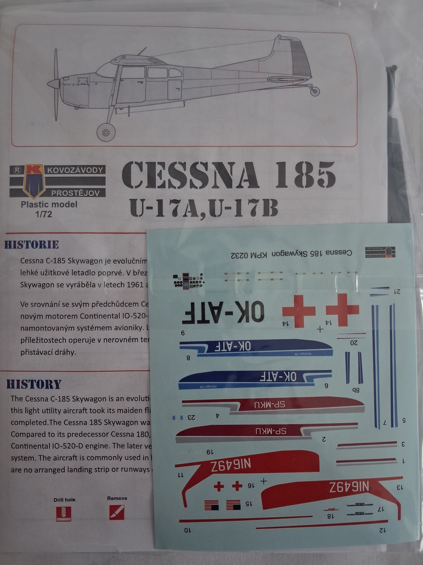 Kovozavody Prostejov 1:72 Cessna C-180/185 Skywagon