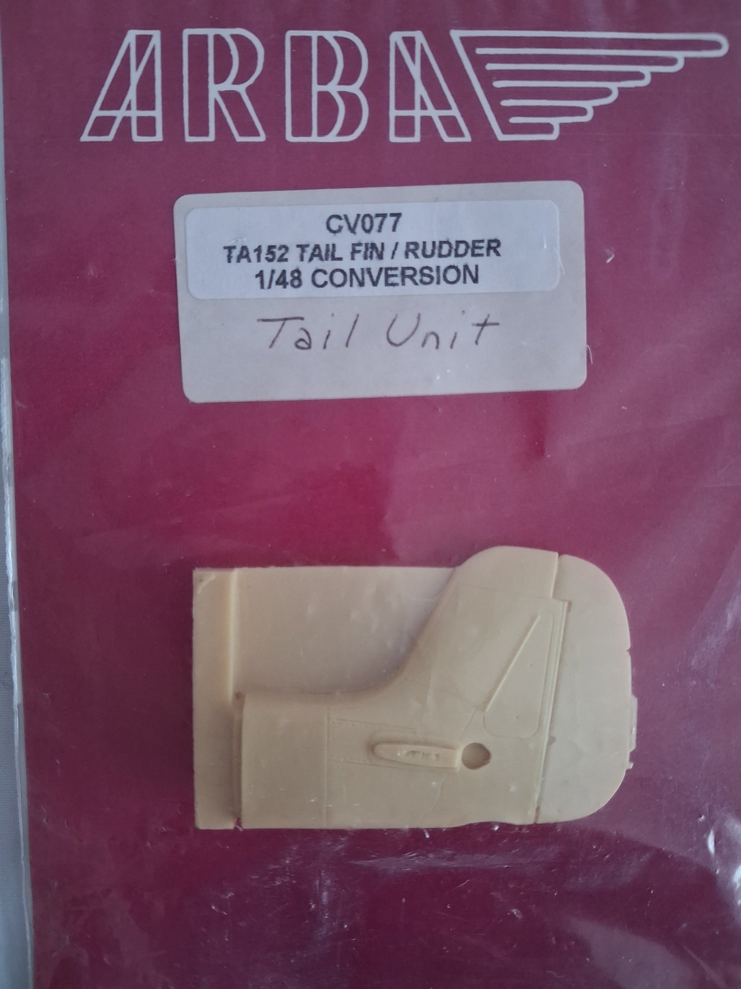 ARBA 1:48 TA152 Tail Fin / Rudder Conversion