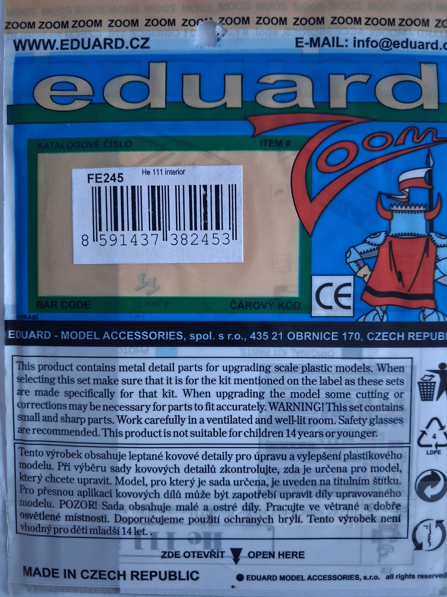 Eduard 1:48 HE111 Interior