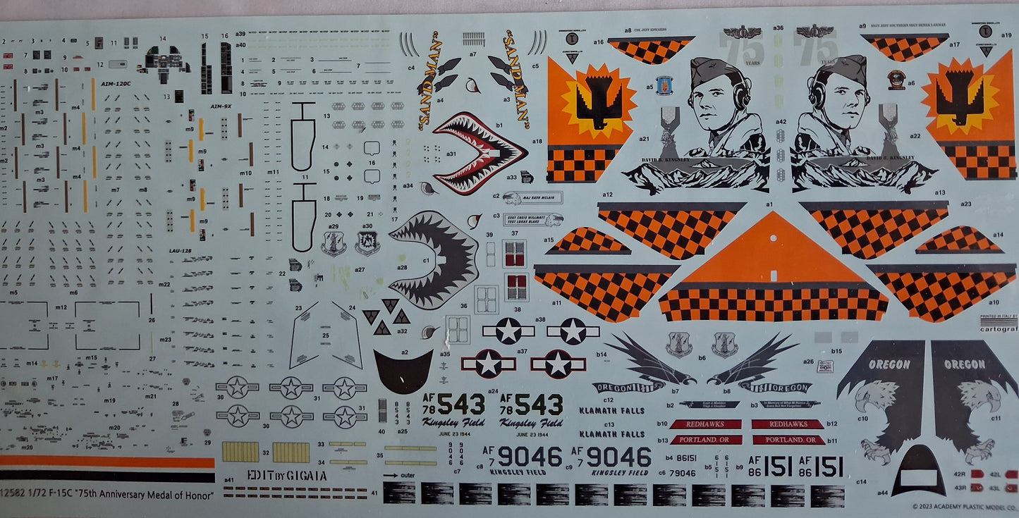 Academy 1:72 F-15C ANG '75th Anniversary Medal of Honor'