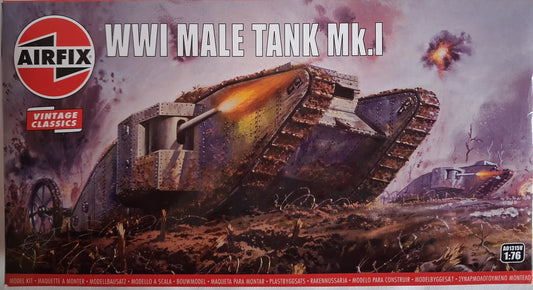 Airfix 1:76 WWI Male Tank Mk.I
