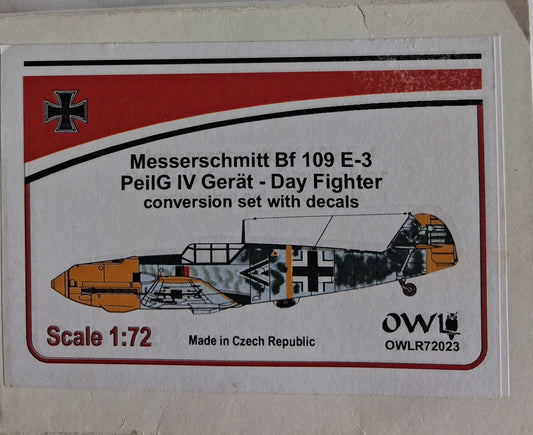 Owl 1:72 Messerschmitt Bf109 E-3 conversion set w. decals
