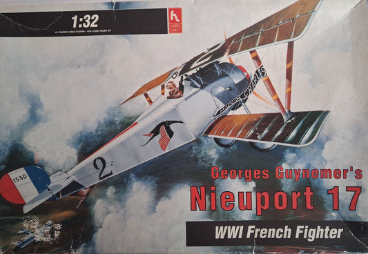 HobbyCraft 1:32 George Guynemer's Nieuport 17 WW1 French Fighter (1992)