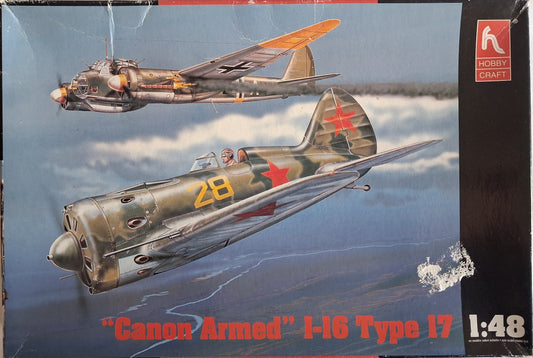 Hobbycraft 1:48 'Canon Armed' I-16 Type 17 (1997)