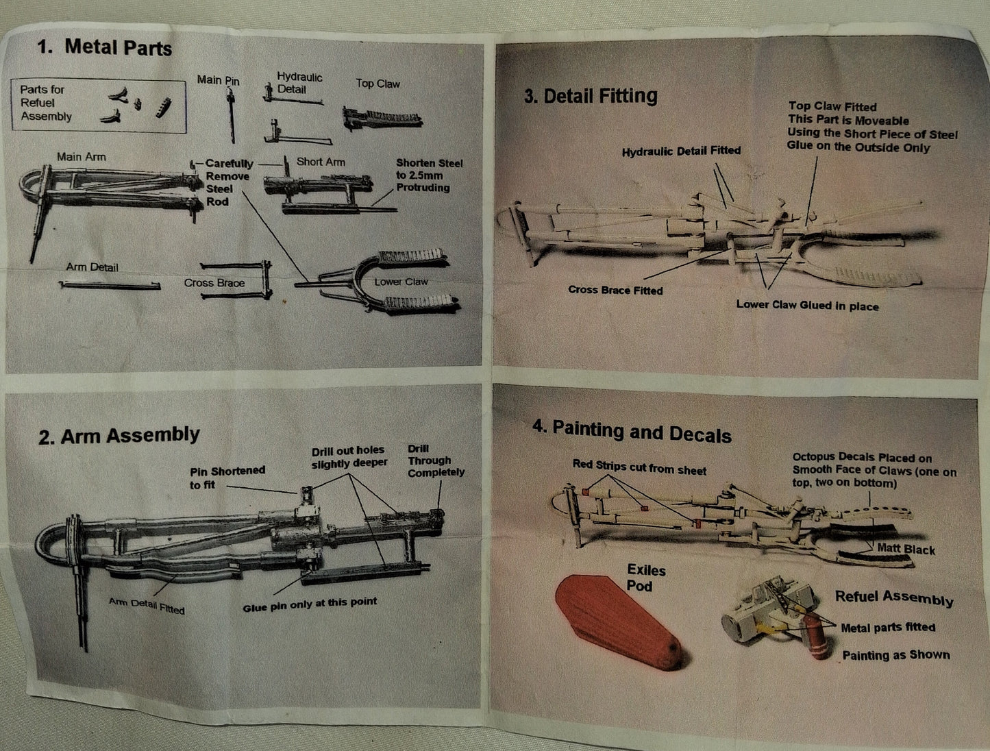 WARP 1:72 Space 1999 Eagle w. Hydraulic Arm + Refuelling Pod