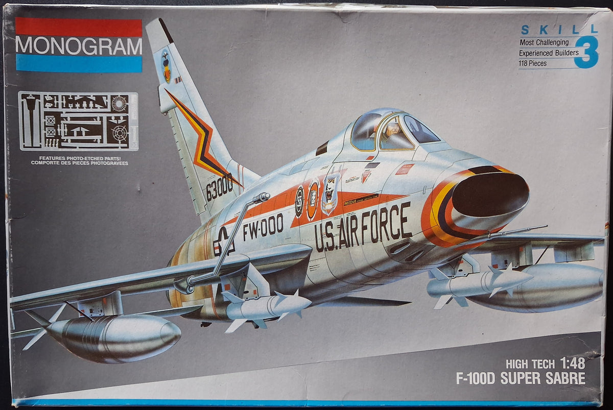 Monogram 1:48 F-100D Super Sabre (1991)