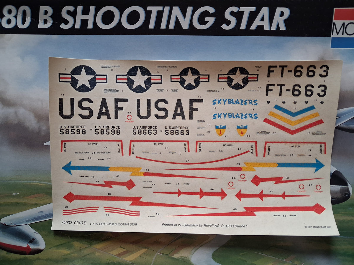 Monogram 1:48 F-80B Shooting Star (1991)
