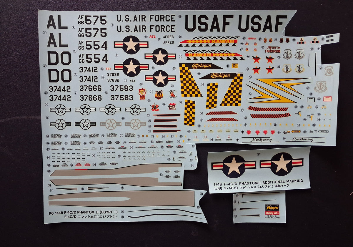 Hasegawa 1:48 F-4C/D Phantom II (Egypt I) (1987)