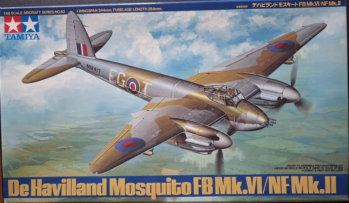 Tamiya 1:48 DeHavilland Mosquito FB Mk.VI/NF Mk.II (1998)