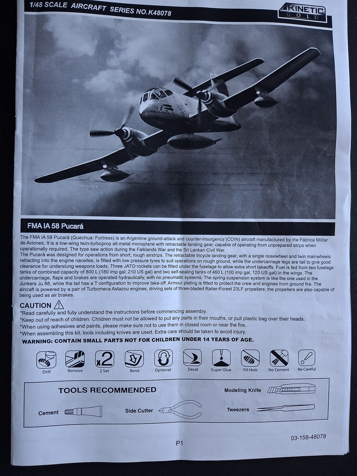 Kinetic 1:48 IA 58 Pucara
