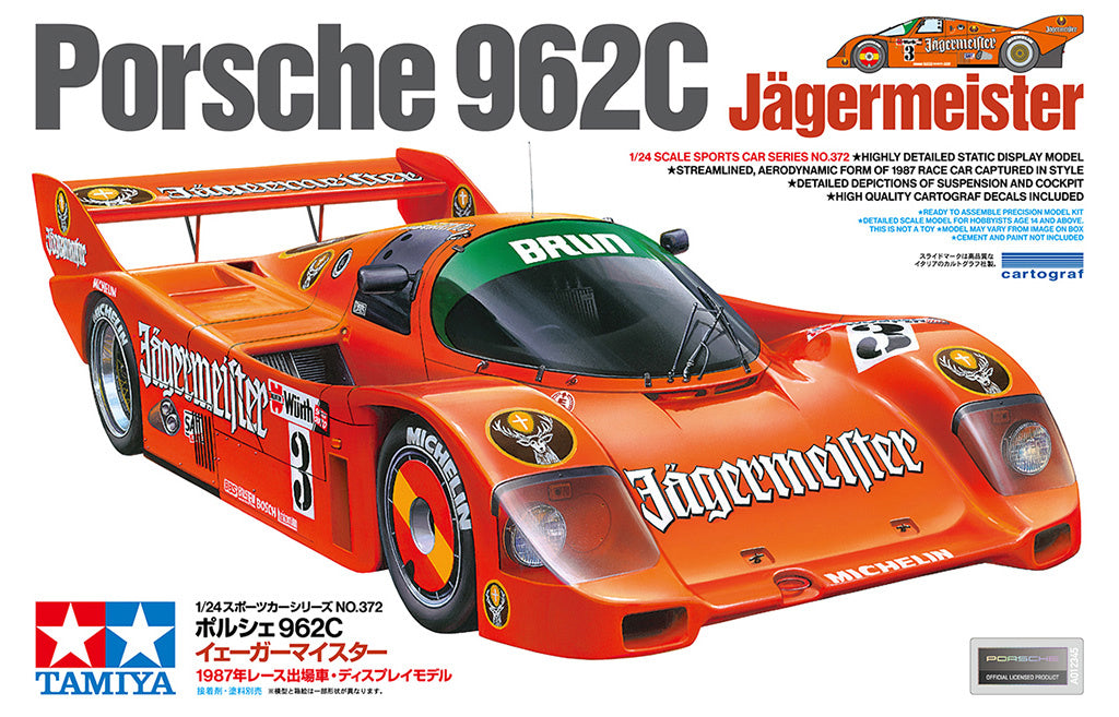 Tamiya 1:24 Porsche 962C Jagermeister