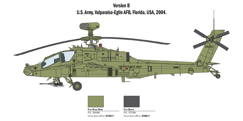 Italeri 1:48 AH-64D Apache Longbow Model Kit