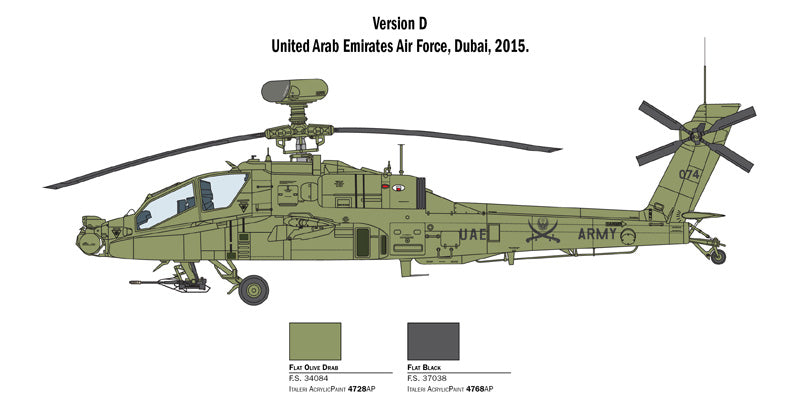 Italeri 1:48 AH-64D Apache Longbow Model Kit