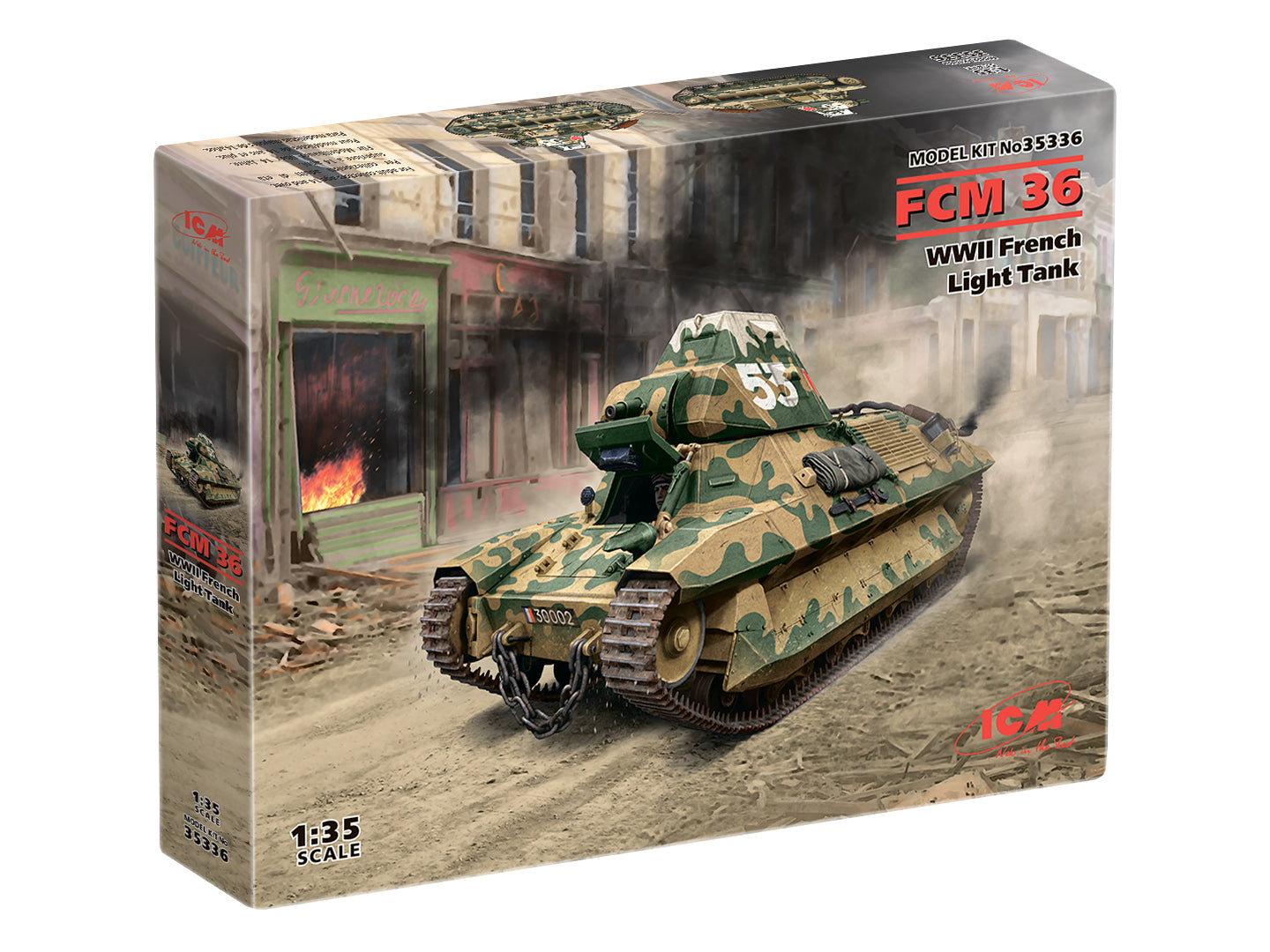 ICM 1:35 FCM 36 WWII French Light Tank