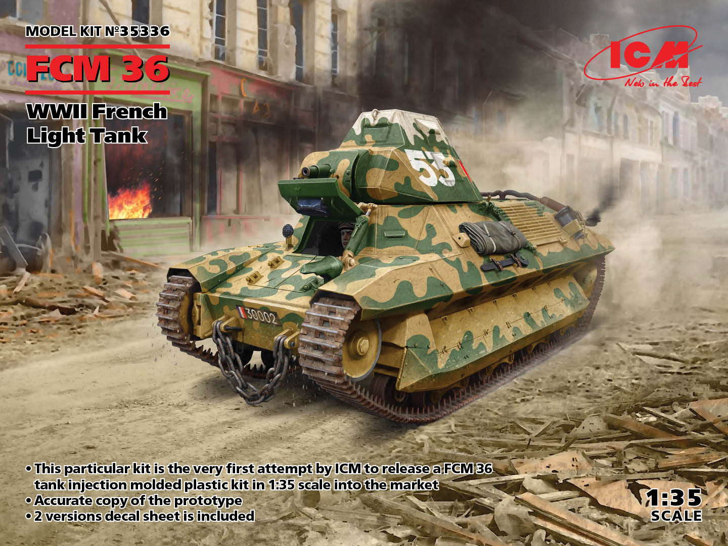 ICM 1:35 FCM 36 WWII French Light Tank