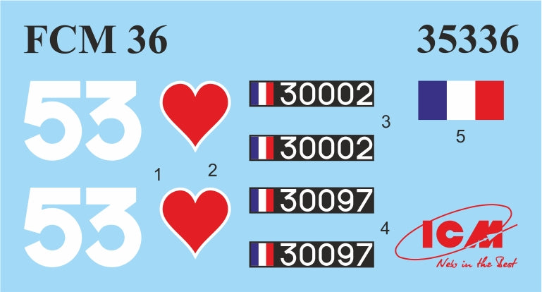 ICM 1:35 FCM 36 WWII French Light Tank