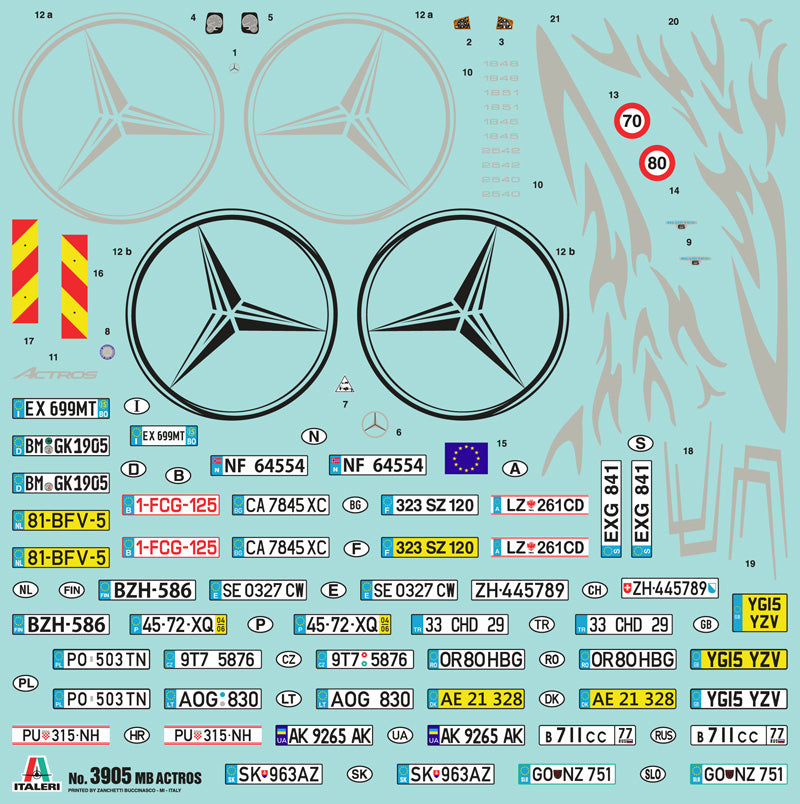 Italeri 1:24 Mercedes Benz Actros MP4