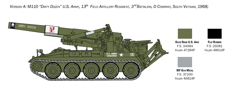 Italeri 1:35 M110 Self Propelled Howitzer