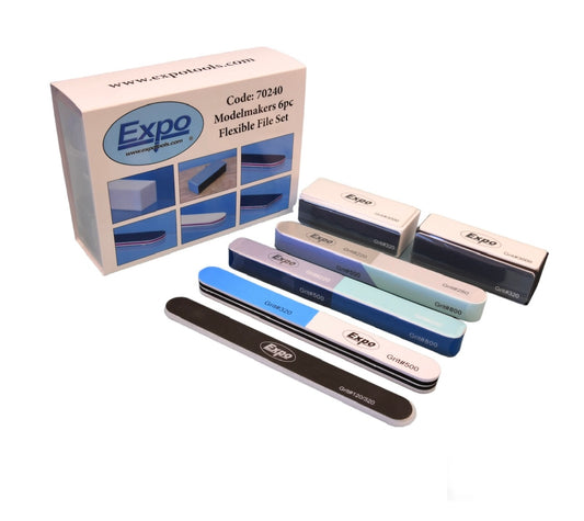 Expo Modelmakers 6pc Flexible File Set