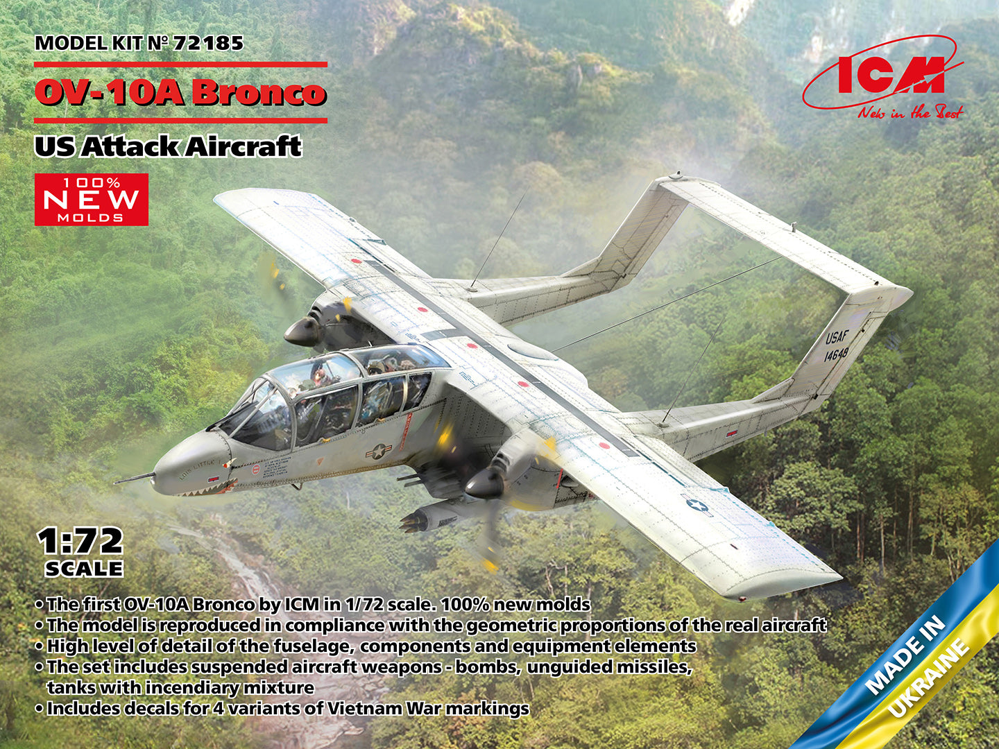 ICM 1:72 OV-10A Bronco US Attack Aircraft