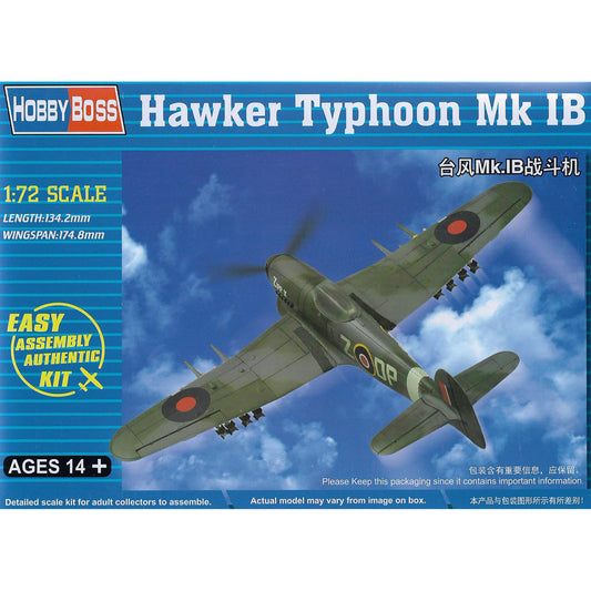HobbyBoss 1:72 Hawker Typhoon Mk IB