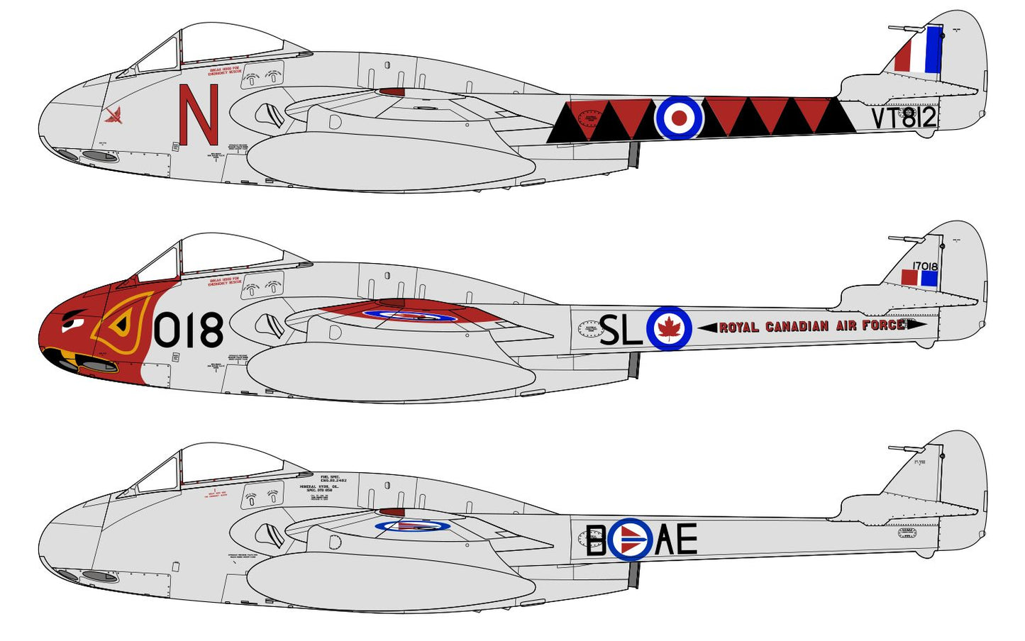 Airfix 1:48 de Havilland Vampire F.3
