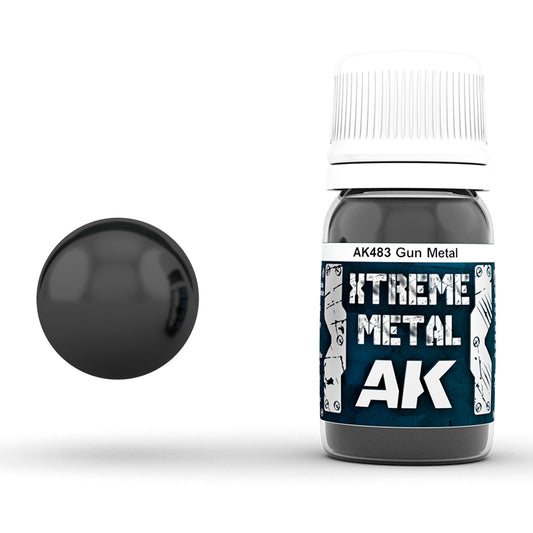AK Interactive Xtreme Metal Gun Metal 30ml