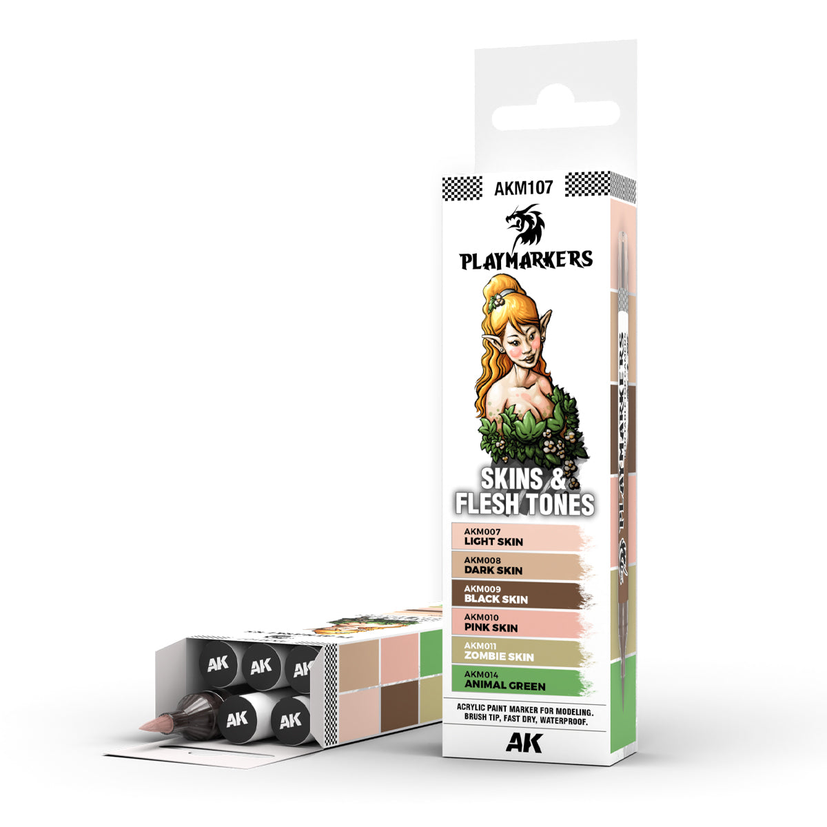 AK Interactive Playmarkers Set 'Skins & Flesh Tones'
