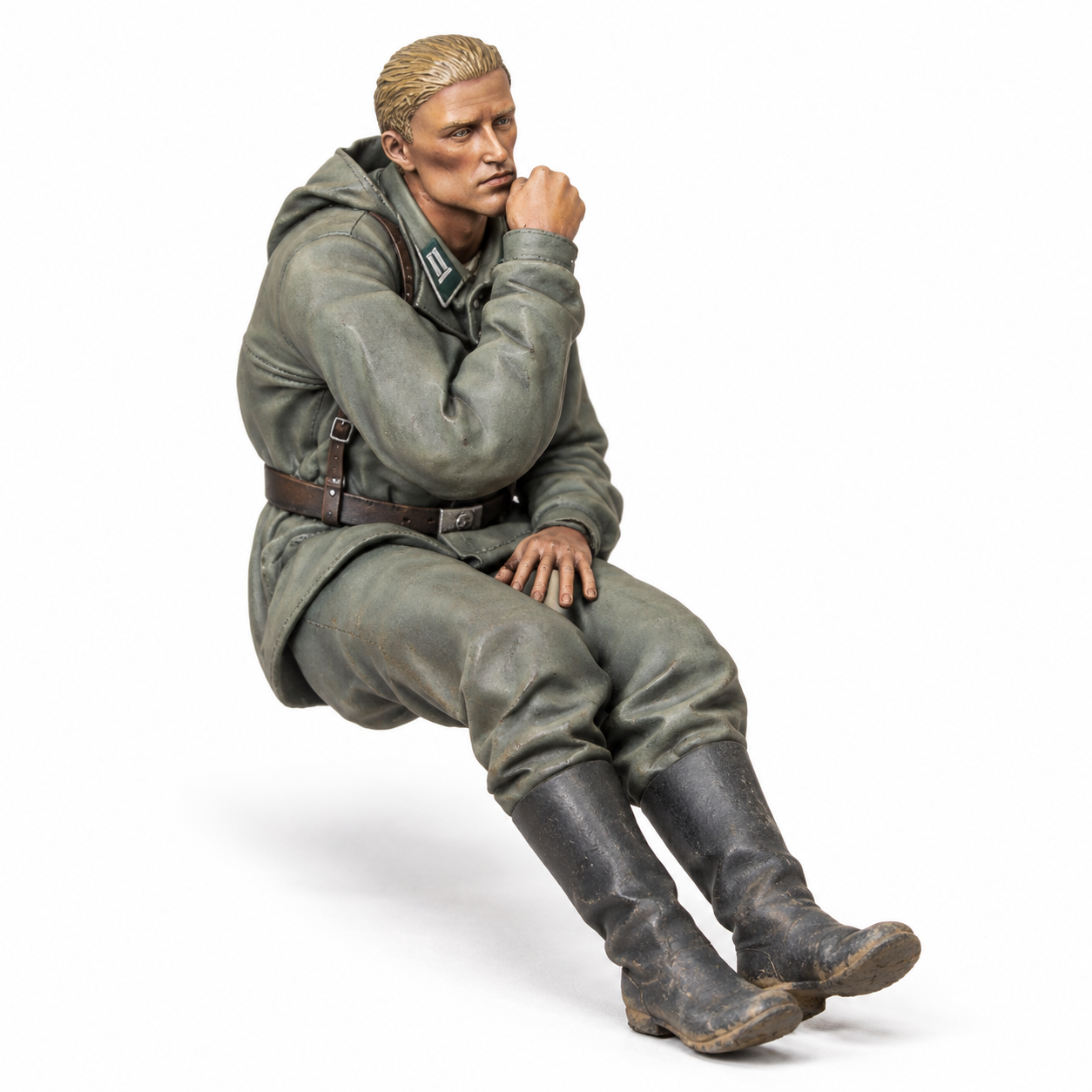 WWII German Soldier Sitting