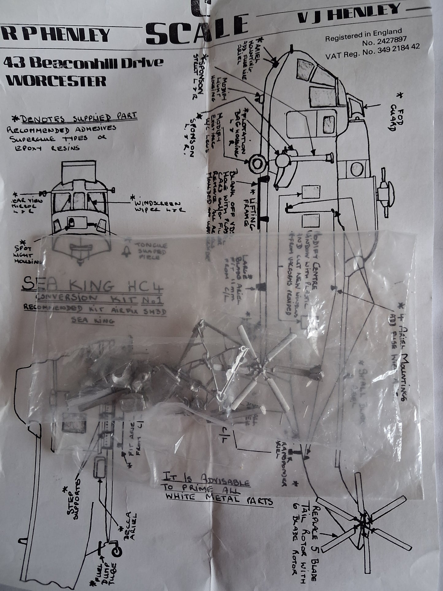 C Scale 1:72 Conversion kit for Sea King HC4