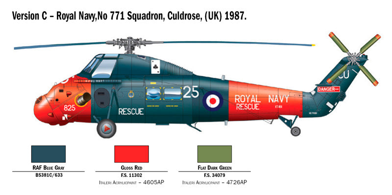 Italeri 1:48 Wessex UH.5 Model Kit