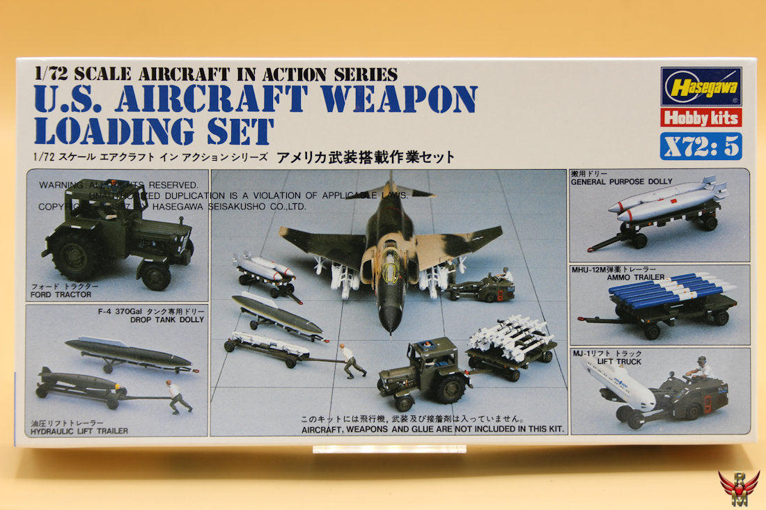 Hasegawa 1:72 US Aircraft Weapon Loading Set