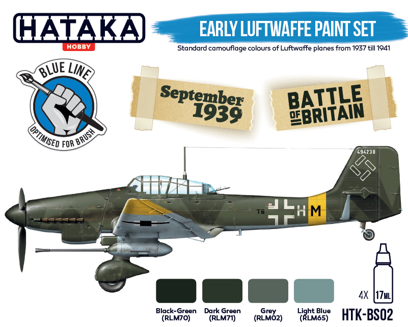 Hataka (blue line) Early Luftwaffe Paint Set