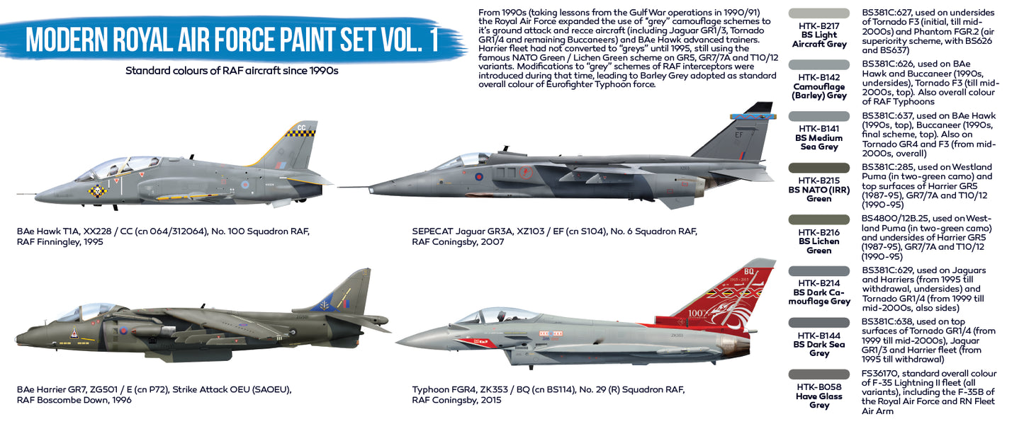 Hataka (blue line) Modern Royal Air Force Paint Set Vol.1