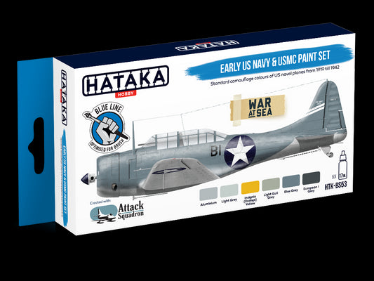 Hataka (blue line) Early US Navy & USMC Paint Set