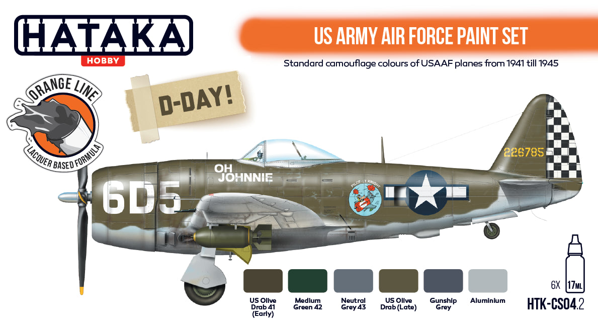 Hataka (orange line) US Army Air Force Paint Set