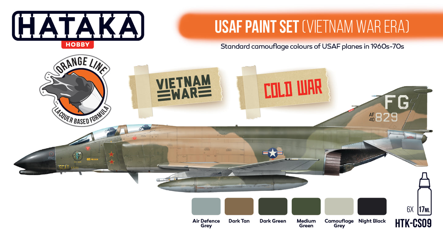 Hataka (orange line) USAF Paint Set (Vietnam War Era)