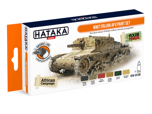 Hataka Orange Line WW2 Italian AFV Paint Set