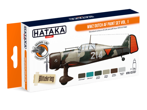 Hataka Orange Line WW2 Dutch AF Paint Set Vol.1