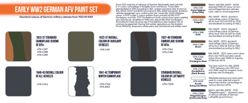 Hataka Orange Line Early WWII German AFV Paint Set