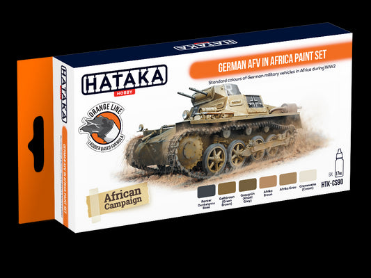 Hataka (orange line) German AFV In Africa paint set