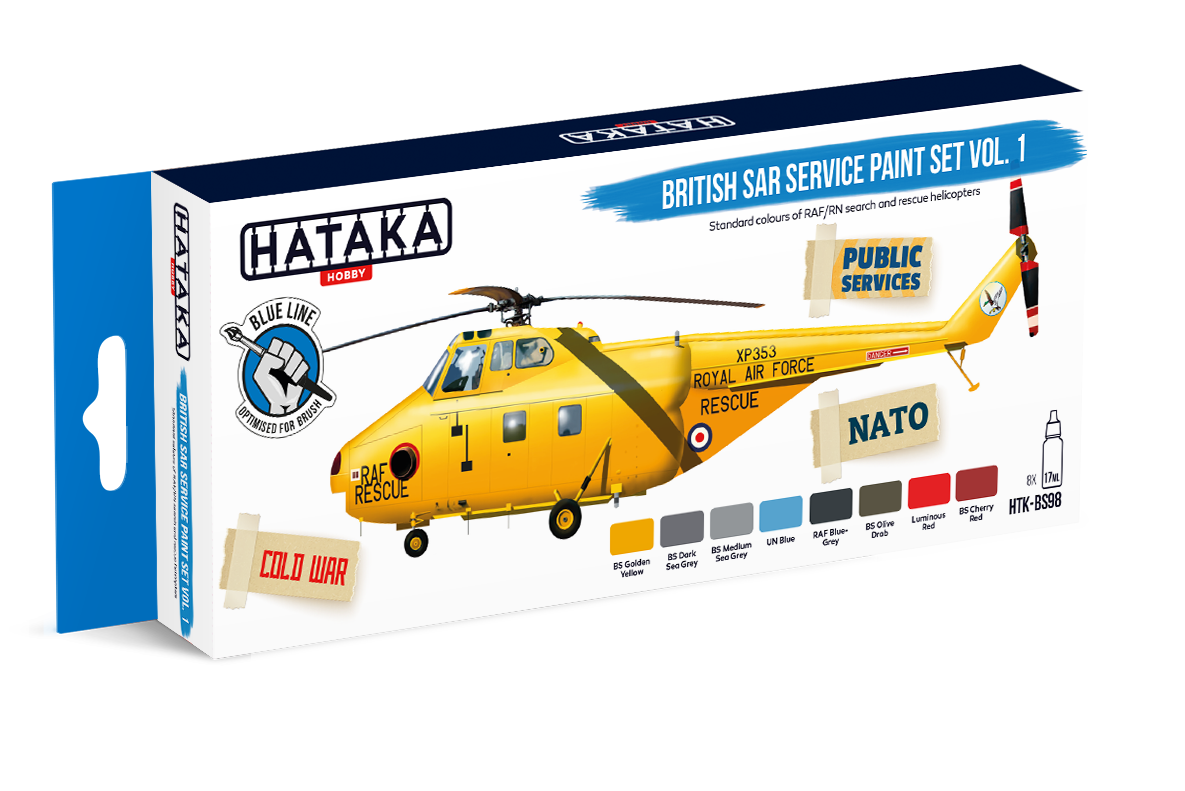 Hataka (blue line) British SAR Service Paint Set Vol.1