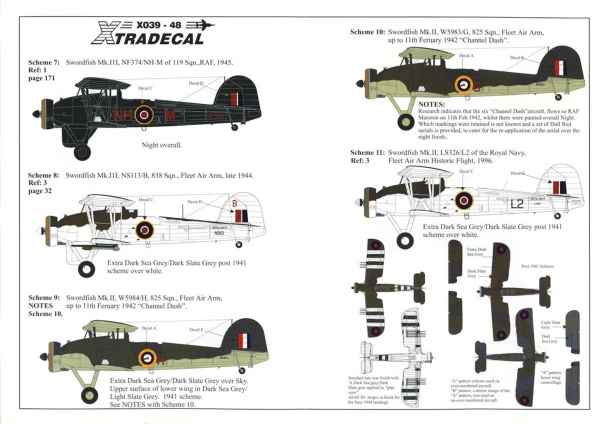Hannants Xtradecal 1:48 Fairey Swordfish Mk II/III