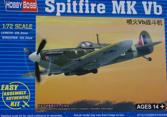 HobbyBoss 1:72 Spitfire Mk Vb