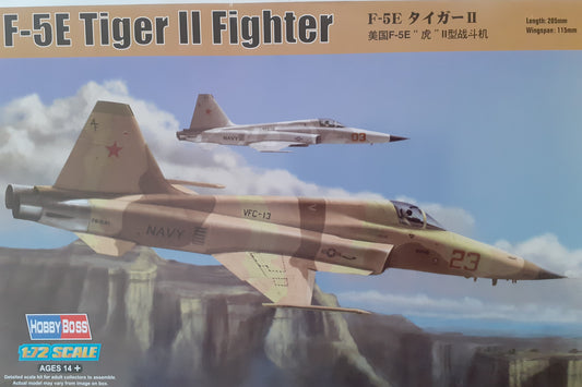 Hobbyboss 1:72 F-5E Tiger II Fighter Model Kit